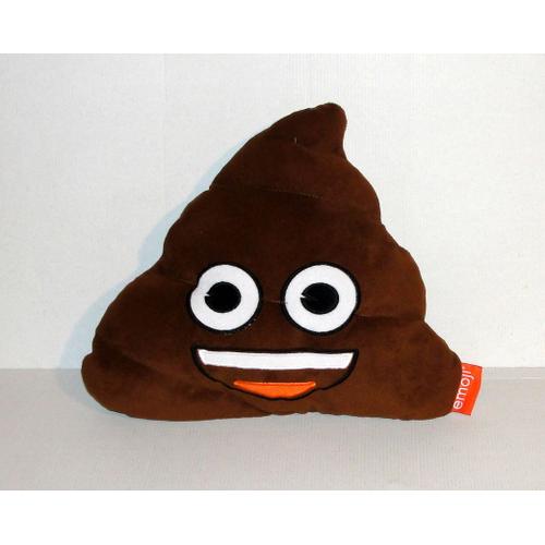 Peluche Caca Emoji Oreiller 28 Cm Doudou Merde Crotte Doudou Coussin Marron Yeux Noir