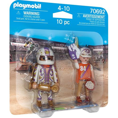 Playmobil Stuntshow 70692 - Duo Fan Et Cascadeur
