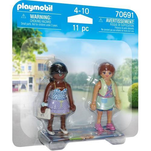 Playmobil City Life 70691 - Duo Jeunes Filles Et Sacs