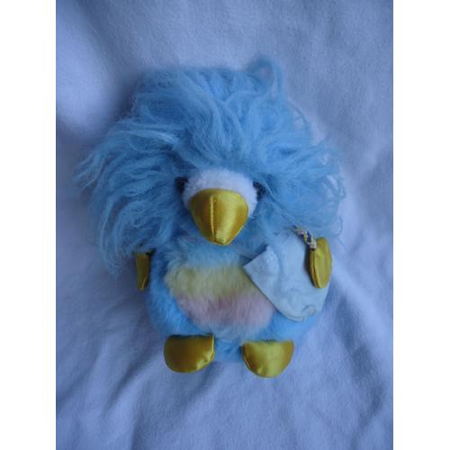 Oiseau Arc En Ciel En Peluche Petit Vintage Bleu 20 Cm Ajena Paris