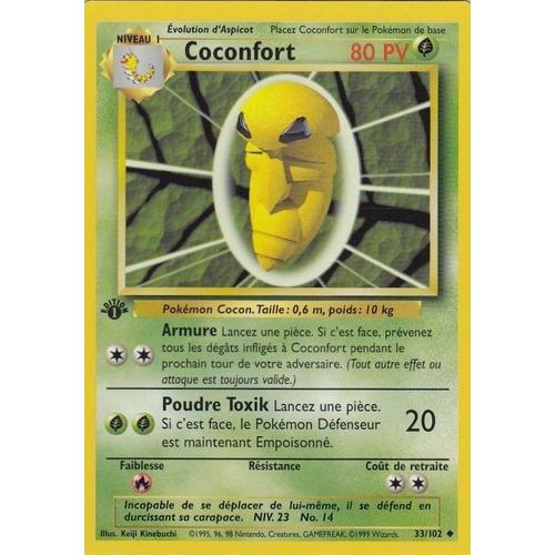 Coconfort - Pokémon Set De Base 1999 - Vf - Logo 1ère Edition