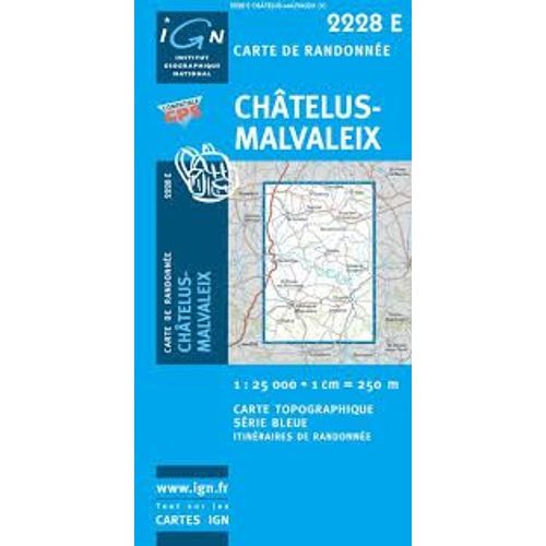 Carte Ign Chatelus Malvaleix