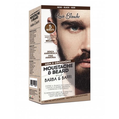 Coloration Barbe Et Moustache Noir 