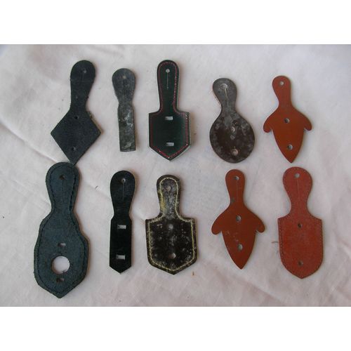 Ww2/Postwar France Lot De 10 Supports D'insignes Militaire Diverses Formes Drago Etc.. 2