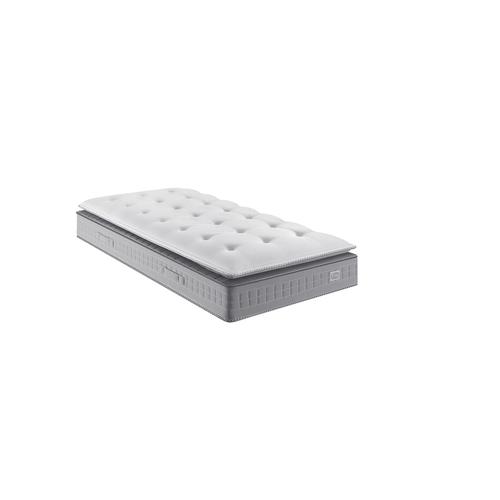 Matelas Ressorts Ensachés Surmatelas Mémoire De Forme Extension 90x200 - Blanc - 90 X 200