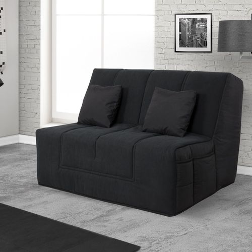 Banquette Slyde 140 Los Angeles Coton Noir - Matelas Dunlopillo