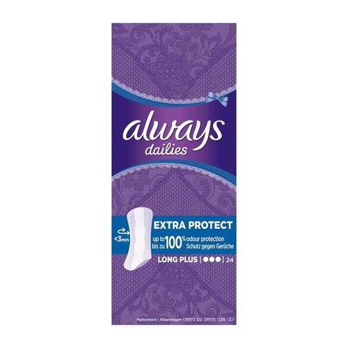 Lot De 5 - Always : Dailies Extra Protect Long Plus - Protège-Slips Fraîcheur & Protection 24 Protège-Slips 