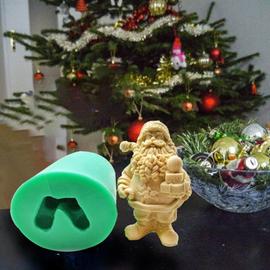 Moule à Bougie en Forme de Bonhomme de Neige Père Noël Corset Moules en Silicone de Noël Moule à Bougie de Noël en Silicone pour la Fabrication de Moules en résine en Forme de GNOME en Silicone 