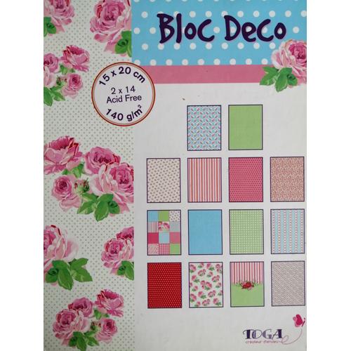 Bloc Déco - Feuilles Déco Pour Scrapbooking Et Carterie