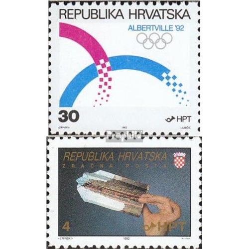 Croatie 188,189 (Édition Complète) Oblitéré 1992 Timbres Spéciaux