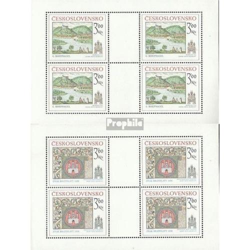 Tchécoslovaquie 2418klb-2419klb Feuille Miniature (Complète Edition) Oblitéré 1977 Bratislava