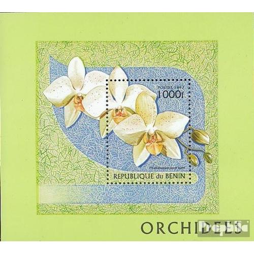 Bénin Bloc 29 (Complète Edition) Neuf Avec Gomme Originale 1997 Orchidées