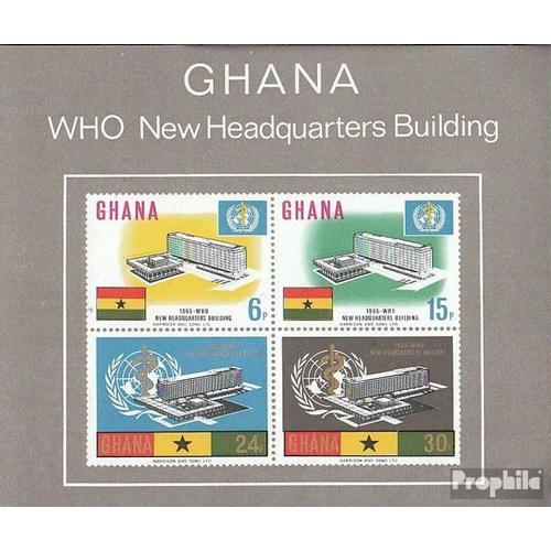 Ghana Bloc 20 (Complète.Edition.) Neuf Avec Gomme Originale 1966 Oms