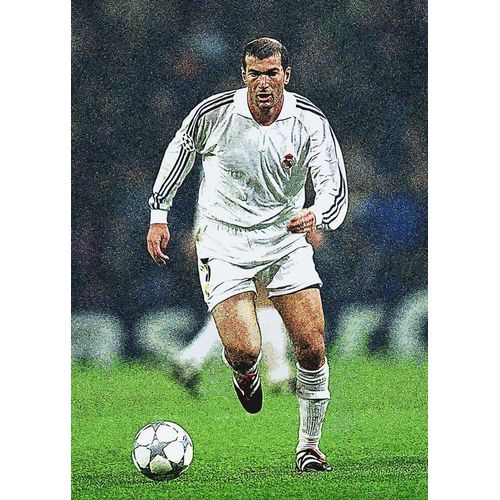 Canevas imprimer zinédine zidane=294 Impression sur toile DIY installer 40x50cm