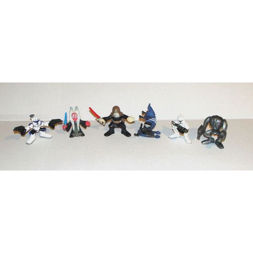 Star Wars Lfl Lot De 6 Petites Figurines De Differents Modeles 2008