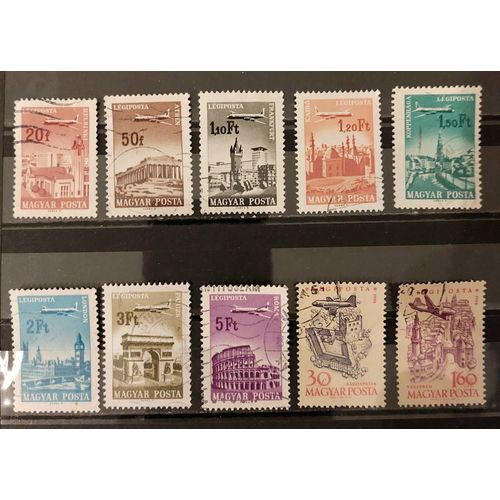 Timbres Hongrie Poste Aérienne
