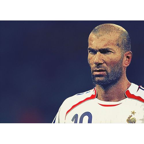 Canevas imprimer zinédine zidane=430 Impression sur toile DIY installer 40x50cm