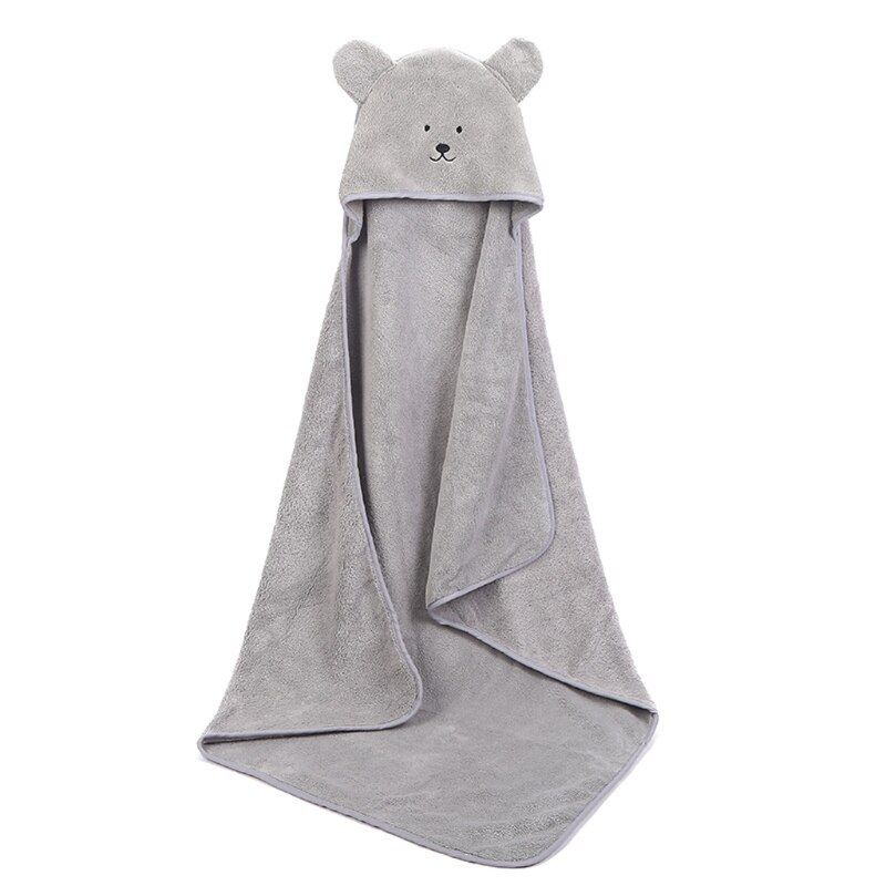 Bebe Poncho Serviette De Bain Velours 90 90cm Polaire Capuche Infantile Serviettes Couverture Nouveau Ne Bebe A Capuche Serviette Infantile Bebes Spa Gris Rakuten