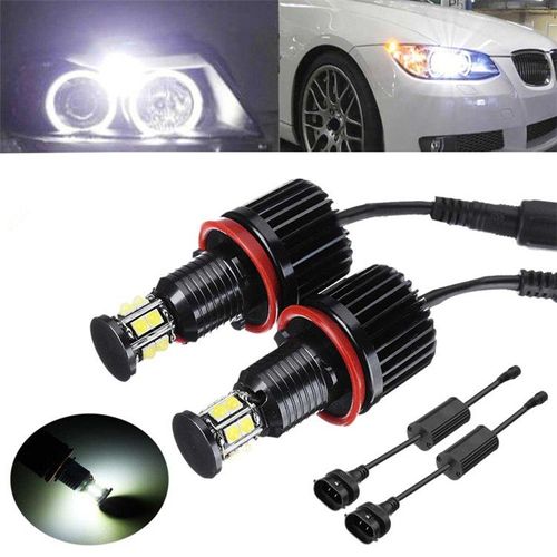 Lot De 2 Ampoules Led Angel Eye De Phare Drl H8 120w Canbus Pour Voiture