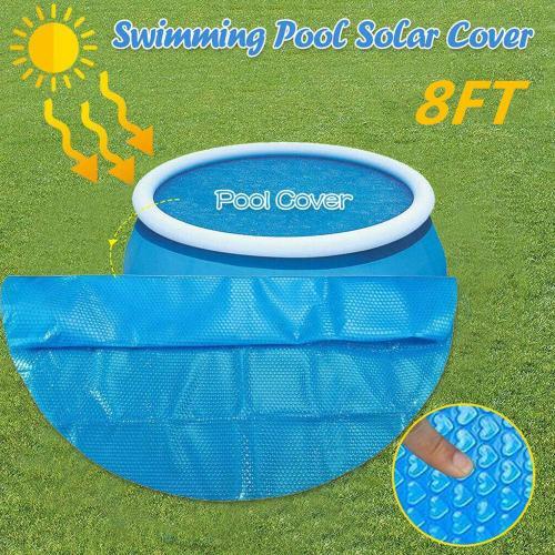 Piscine ronde couverture de baignoire de piscine 240cm accessoires de couverture à bulles extérieure 8 pieds couverture de piscine