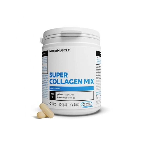 Super Collagen Mix (120 Caps)| Collagène|Nutrielement 