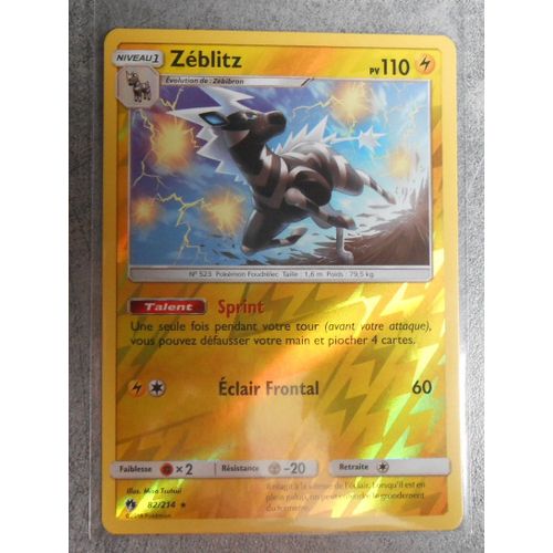 Zeblitz Reverse 82/214 - Sl08 - Tonnerre Perdu - Vf