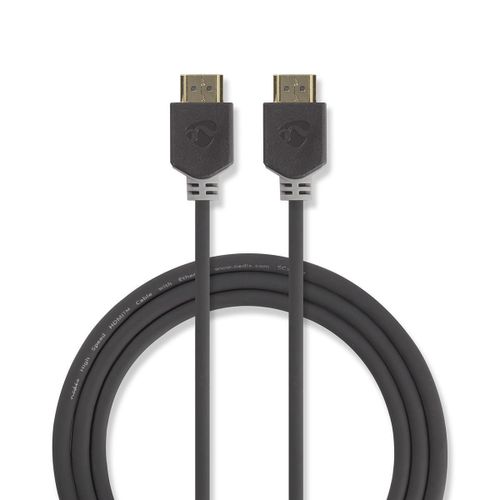 Nedis Câble HDMI? Ultra-Haute Vitesse Connecteur HDMI? - Connecteur HDMI? 1,00 m Anthracite