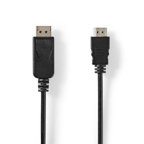 Nedis Câble DisplayPort vers HDMI? DisplayPort Mâle Connecteur HDMI? 3,0 m Noir