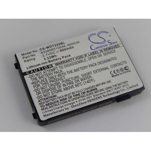 vhbw Batterie remplacement pour Datalogic 95A201004 pour scanner de code-barre POS (900mAh, 3,7V, Li-ion)
