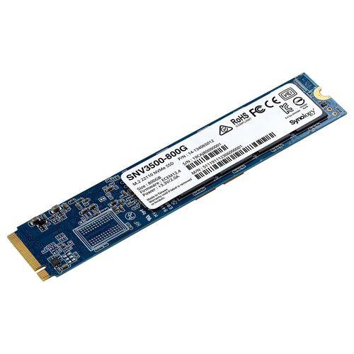 Synology SNV3500-800G - SSD - 800 Go - interne - M.2 22110 - PCIe 3.0 x4 (NVMe) - pour Synology SA3400, SA3600; Disk Station DS2419; RackStation RS1221, RS3621, RS4021, RS820