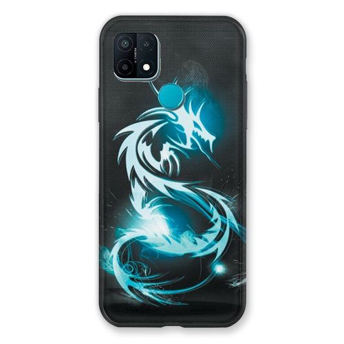 Coque Pour Oppo A15 Dragon Bleu