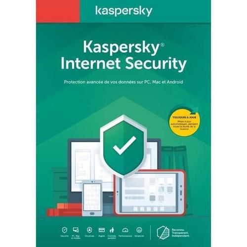 Kaspersky Internet Security 2020 1 Appareil 6 Mois Official Clé