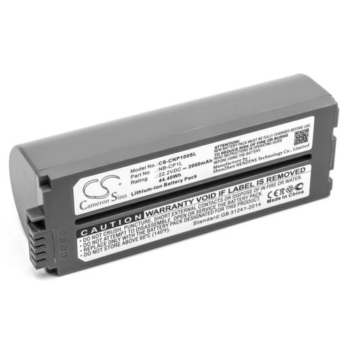 vhbw Batterie compatible avec Canon Selphy CP-810, CP-900, CP-820, CP-910 imprimante, scanner, imprimante d'étiquettes (2000mAh, 22,2V, Li-ion)