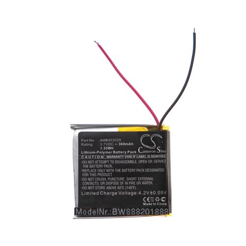 Vhbw Batterie Remplace Plantronics Ahb403029 Pour Casque Écouteurs Casque Micro Sans Fil (360mah, 3,7v, Li-Polymère)