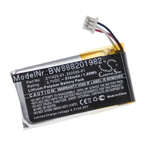 Vhbw Batterie Remplace Plantronics 202555-01, 211425-01 Pour Casque ?Couteurs Casque Micro Sans Fil (510mah, 3,7v, Li-Polym?Re)
