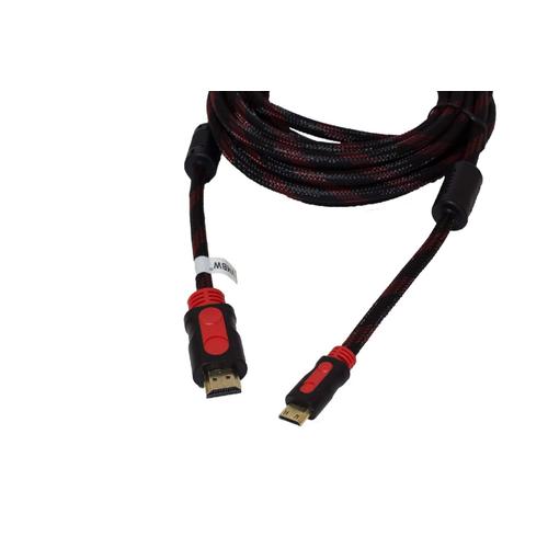 vhbw Câble HDMI compatible avec Sony Alpha SLT-A77 - Tressé, 5 m