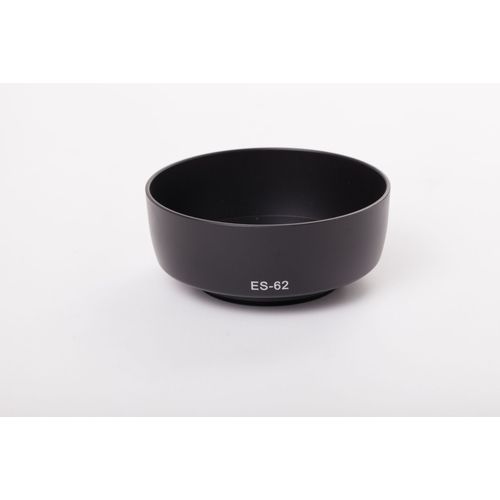 vhbw Pare-soleil remplacement pour Canon ES-62 pour objectif à pas de filetage 52mm - Cache, plastique, noir