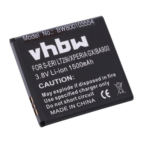Vhbw Batterie Compatible Avec Sony Xperia E1 (D2005), E1 Dual (D2105), L (C2105), M (C1905) Smartphone (1500mah, 3,8v, Li-Ion)