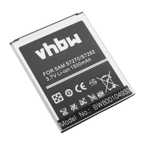 Vhbw Batterie Remplacement Pour Samsung B100, B100ae Pour Smartphone (1500mah, 3,7v, Li-Ion)