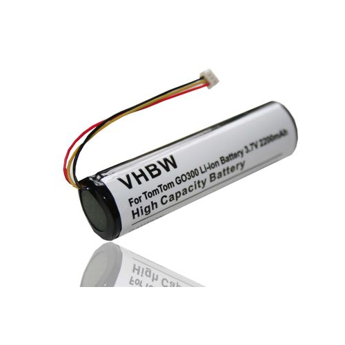 vhbw batterie compatible avec TomTom GO 300, 400, 500, 510, 600, 700, 710, 910, Classic système de navigation GPS (2200mAh, 3,7V, Li-ion)