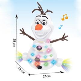 Figurines d'action Olaf en PVC, jouet électrique, bonhomme de neige,  Concert, lumière de neige, chant, Machine à danser à la main, jouet de  noël~without box