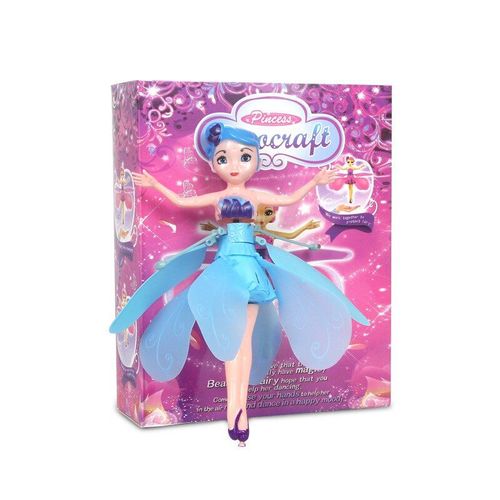 Induction Fée Jouet Volant Geste Véhicule À Moteur Lévitation Télécommandé Avion Cadeau De Fille Blue