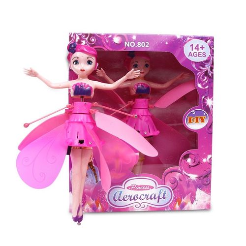 Induction Fée Jouet Volant Geste Véhicule À Moteur Lévitation Télécommandé Avion Cadeau De Fille Pink