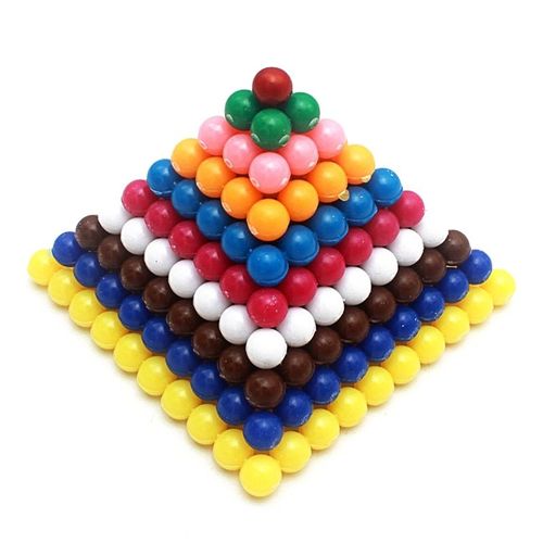 Jouet Montessori Pour Bébé Perles Carrées Colorées Jouets De Maths Numériques Pour Enfants Apprentissage Préscolaire