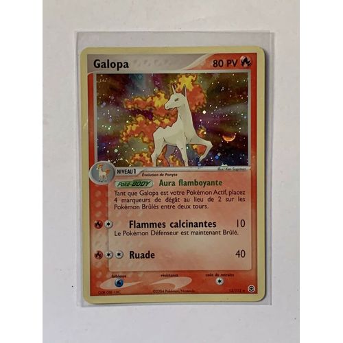 Pokemon Galopa 13 / 112 Ex Rouge Feu Et Vert Feuille Holo