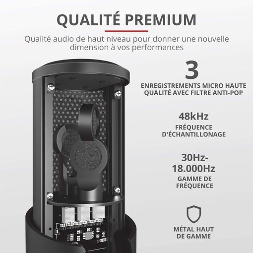 Trust GXT 258 Fyru Micro de Streaming USB 4-en-1 image 1 | Rakuten