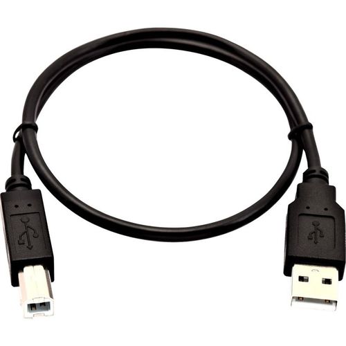 CABLE USB A MALE VERS USB B NOIR 05M 100 CUIVRE