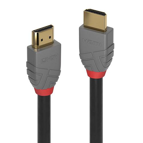 Lindy Anthra Line - Câble HDMI avec Ethernet - HDMI mâle pour HDMI mâle - 20 m - triple blindage - noir - rond, support 4K