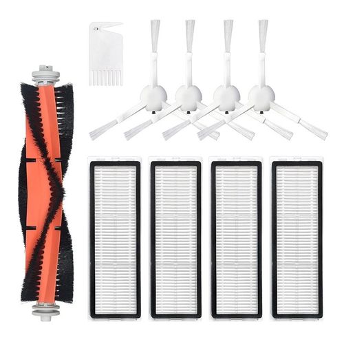 10 Pièces Ensemble pour Xiaomi Mi 1C Aspirateur Robot Nettoyeur Intelligent Accessoires Mur Invisible Brosses Latérales Filtre Roulement Bush