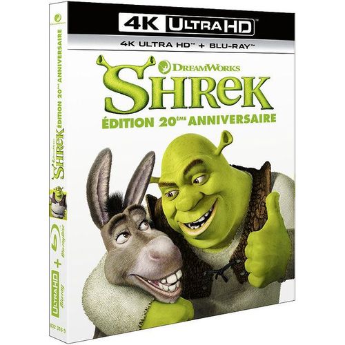 Shrek - 4k Ultra Hd + Blu-Ray - 20ème Anniversaire